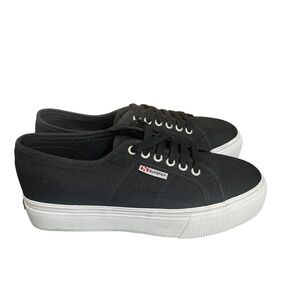 Superga 2790 Platform Sneakers -
Black size 41.5 USA M 8.5, USA W 10